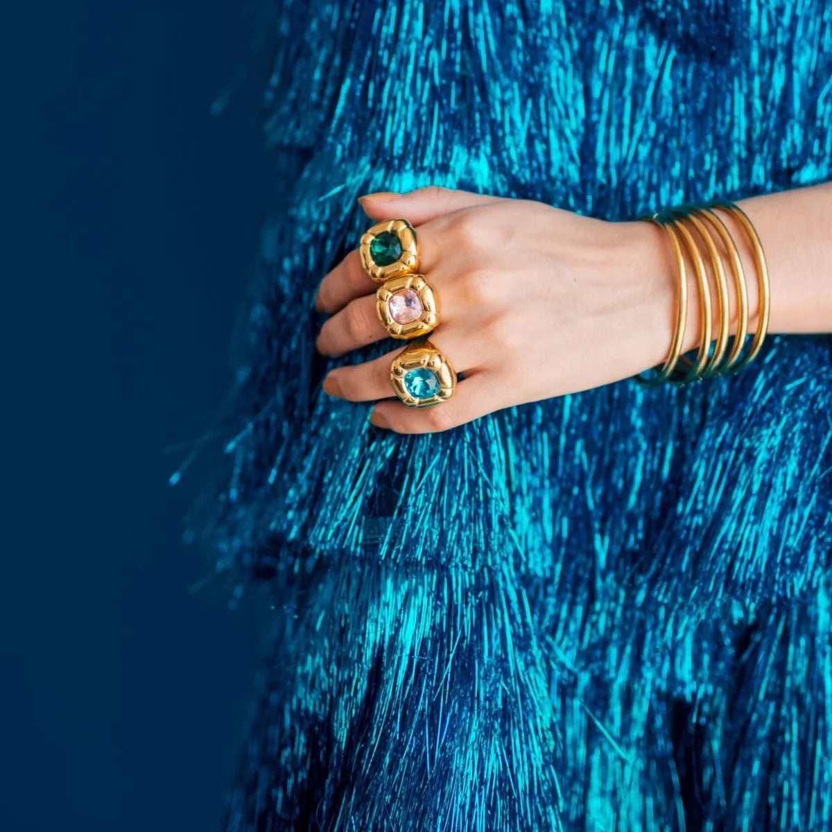 Anel Luxurious Cocktail Dulcis Lenogue