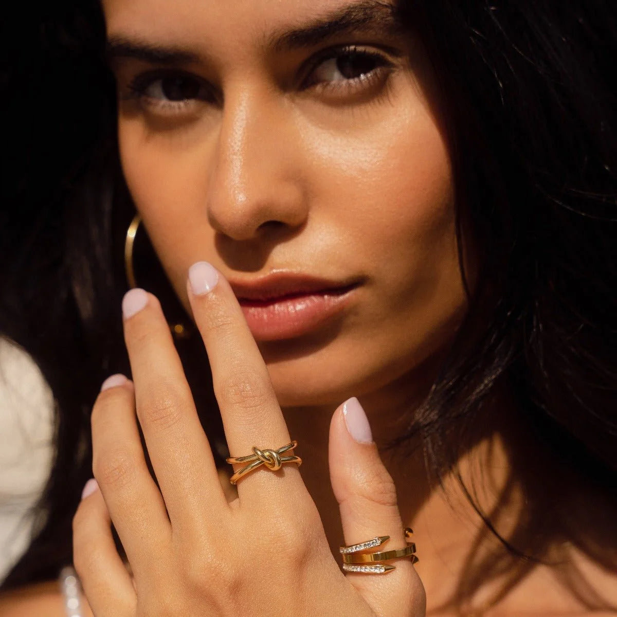 Anel Luxurious Prego Pontas Lenogue