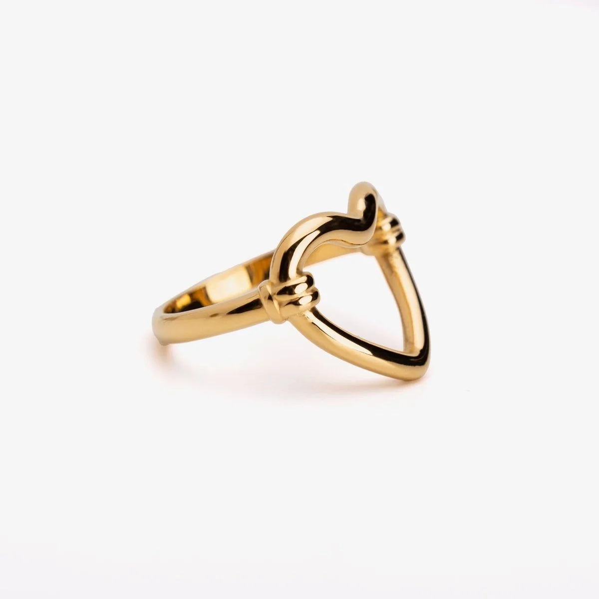 Anel Prestigious Coração Vazado Lenogue