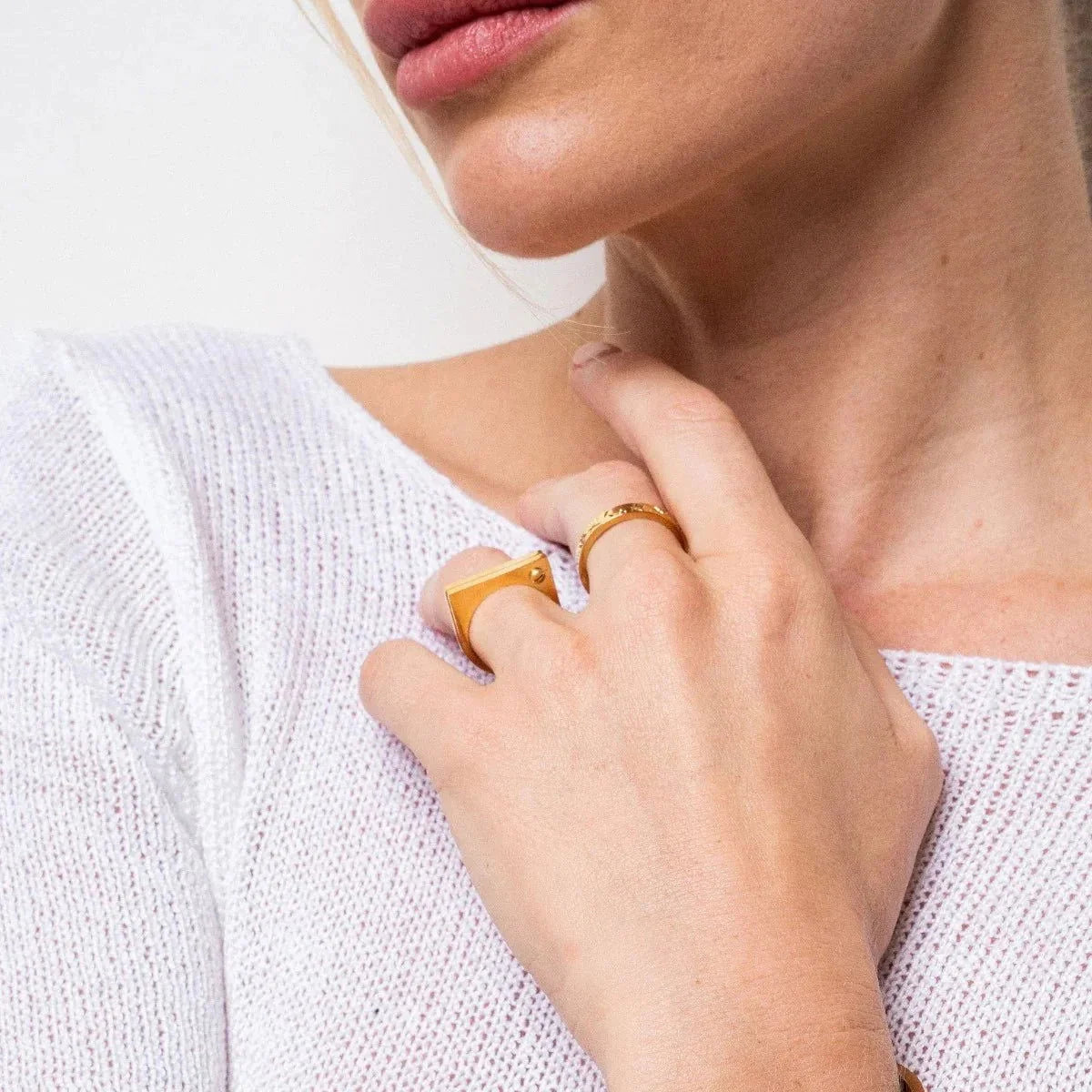 Anel Pure Parafuso Plano Lenogue