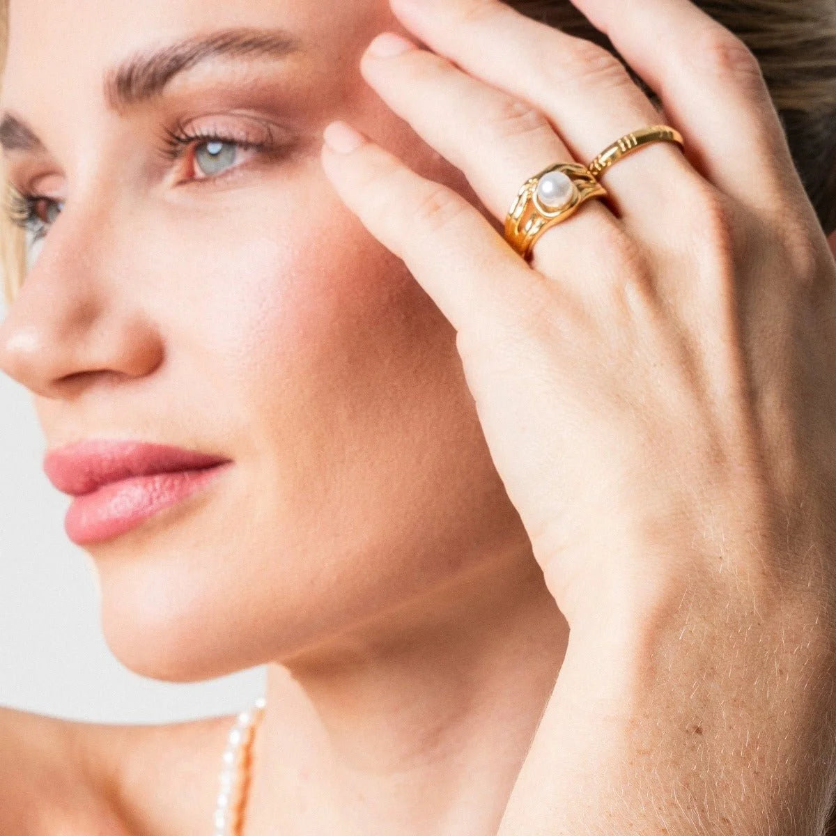 Anel Radiant Catalina Pérola Solitário Lenogue