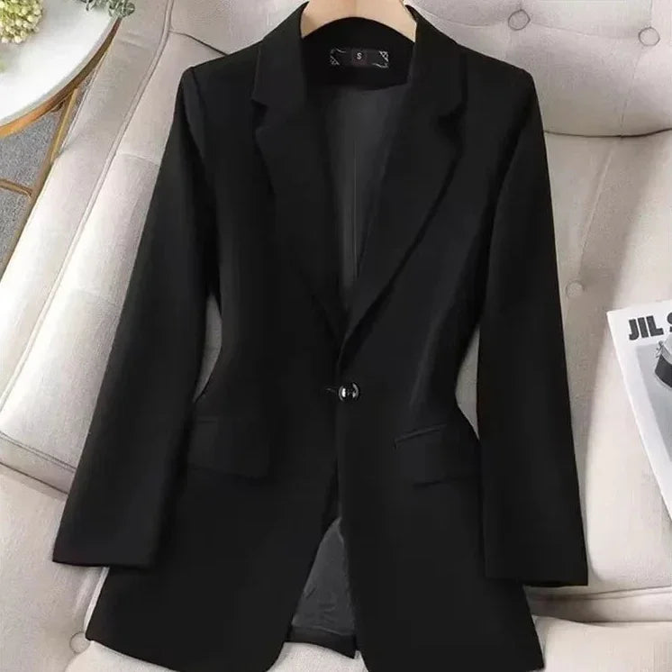 Blazer de Alfaiataria Slim com Fenda Traseira Lenogue Preto / p