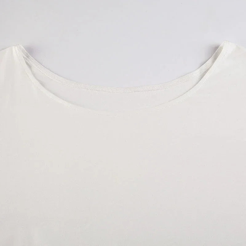 Blusa Ombro a Manga Longa Modelagem Ampla Lenogue