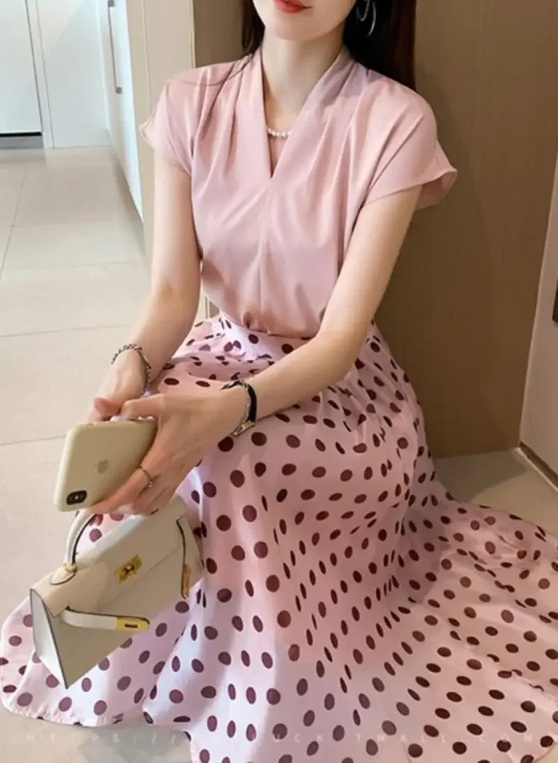 Blusa Social em Chiffon com Manga Curta para Escritório Lenogue