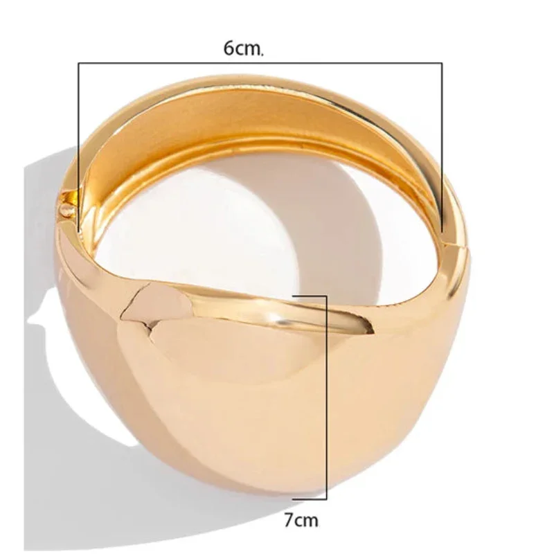 Bracelete Aro Aberto Acabamento Polido Lenogue