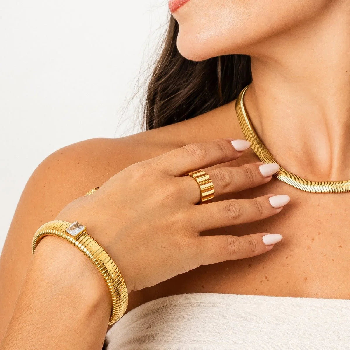 Bracelete Divine Capri Lenogue Ouro