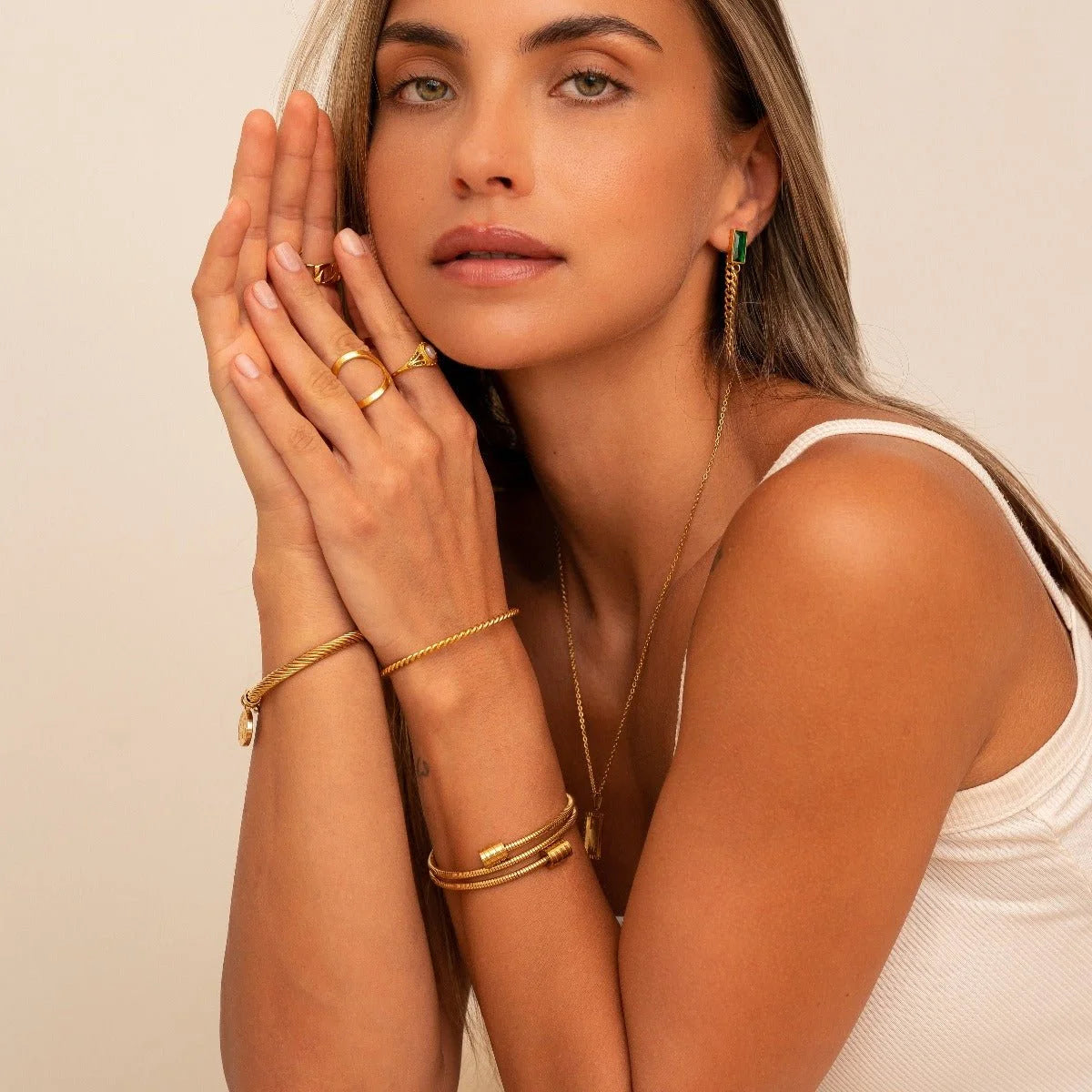 Bracelete Luxurious Twist Lenogue 18cm