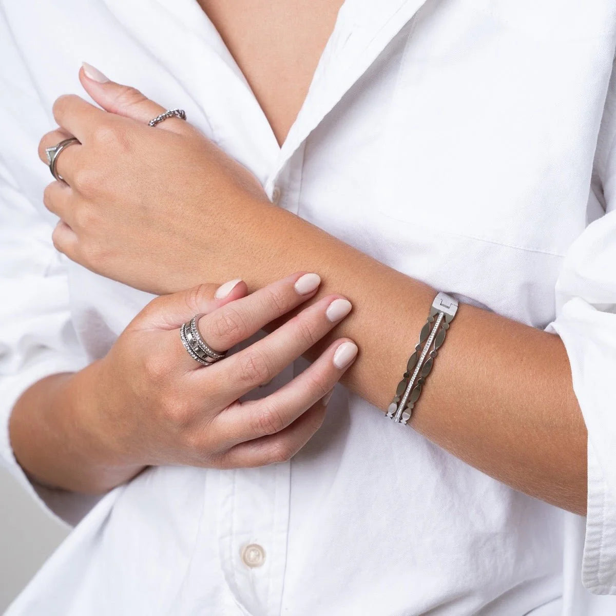 Bracelete Noble Madison Prata Lenogue