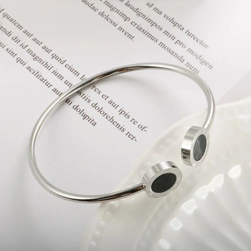 Bracelete Noble ônix Prata Lenogue