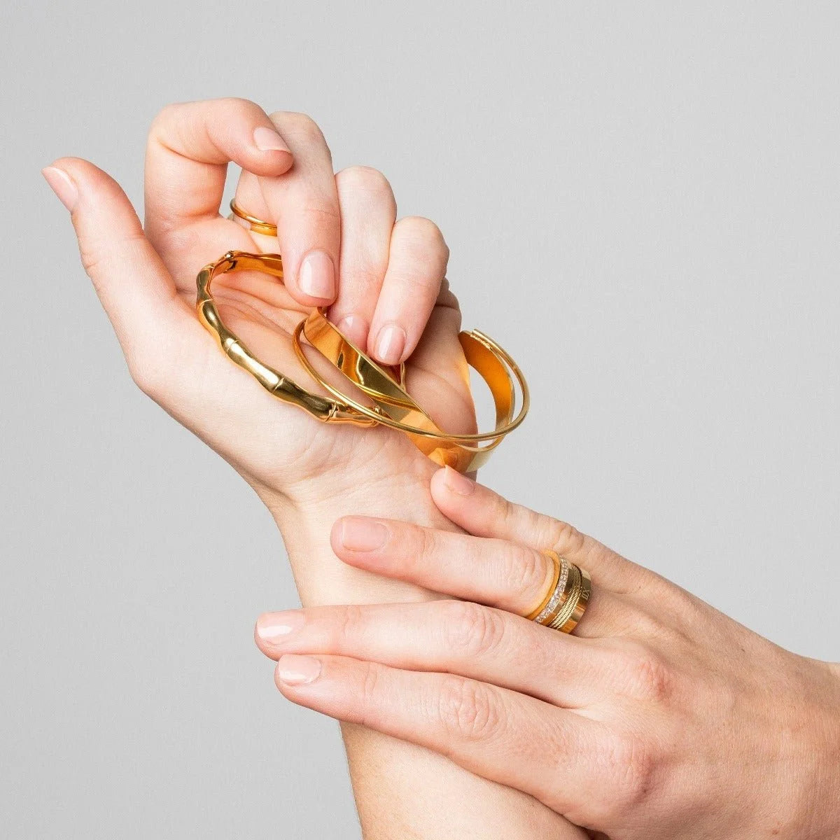 Bracelete Pure Bamboo Lenogue Ouro