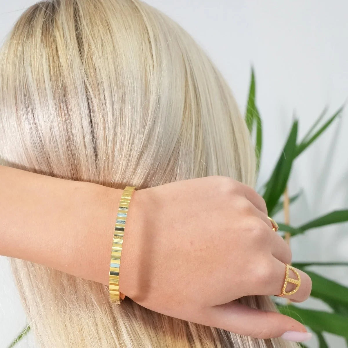 Bracelete Radiant Ripple Lenogue Ouro