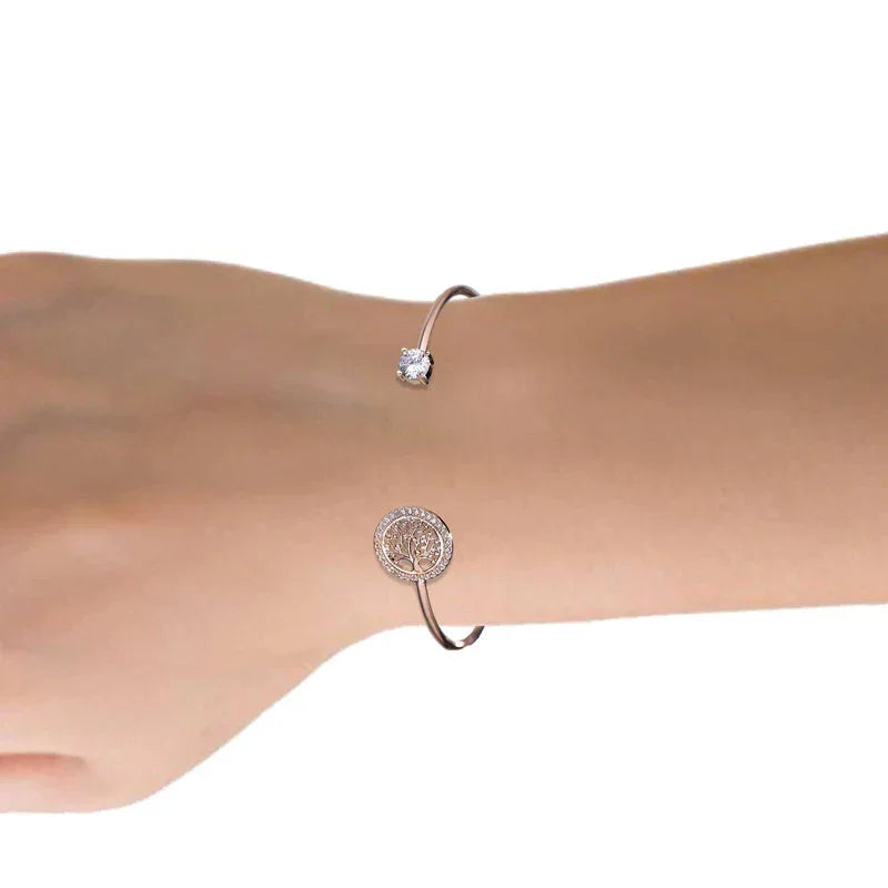 Bracelete Royal árvore da Vida Prata Lenogue