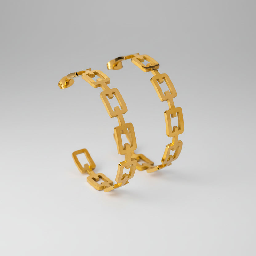 Brinco Glamorous de Argola Alexandra Lenogue Ouro
