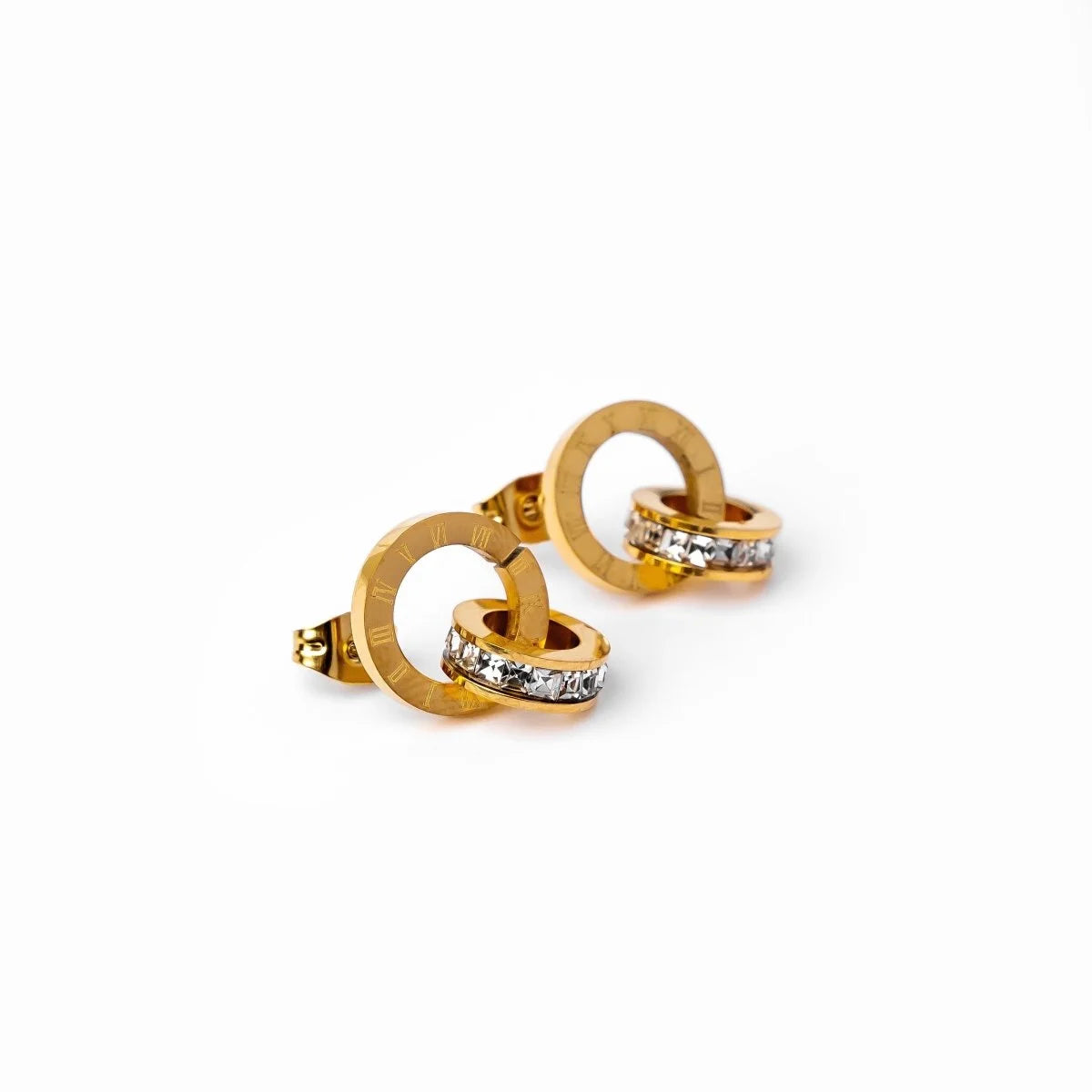 Brinco Pure Imperial Pedra Zircônia Lenogue Ouro