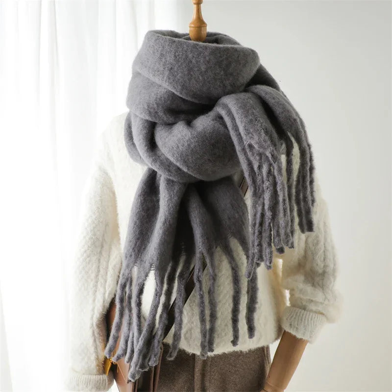 Cachecol Pashmina Toque de Cashmere para Inverno Lenogue