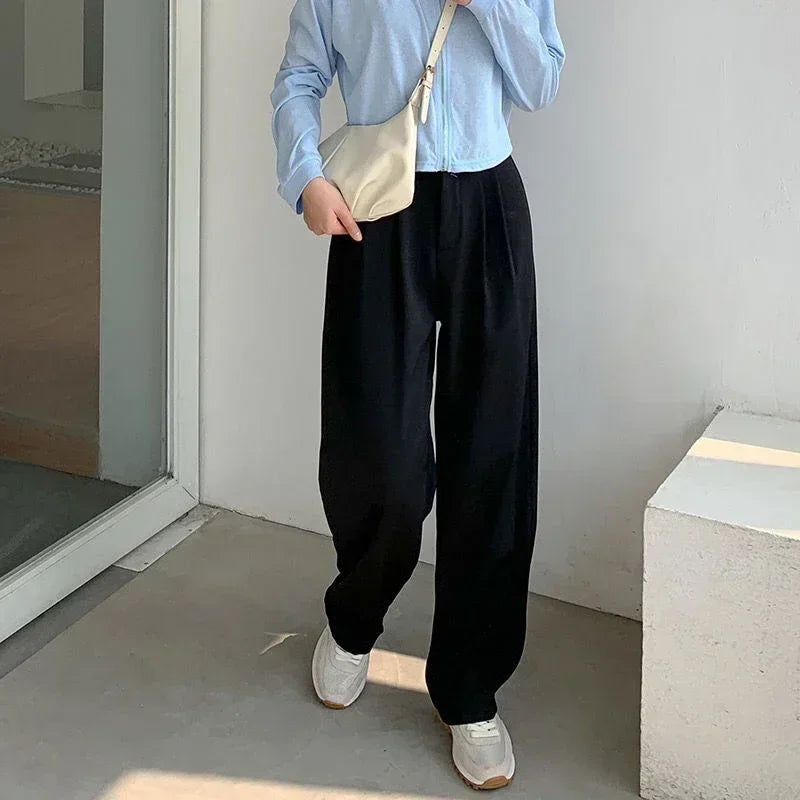 Calça de Alfaiataria Reta Cintura Alta para Escritório Lenogue