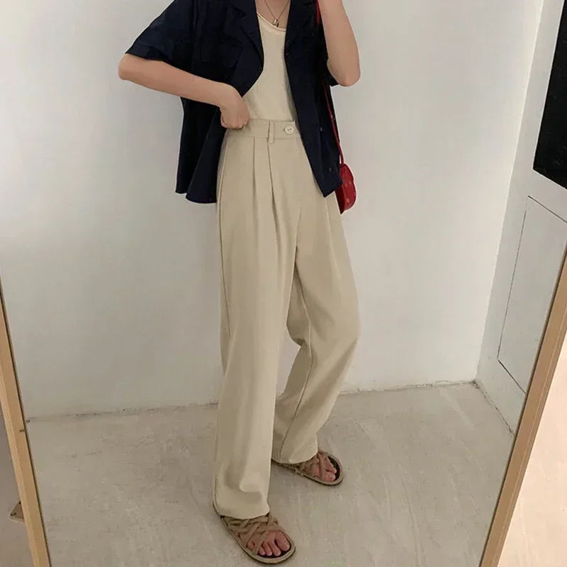 Calça de Alfaiataria Reta Cintura Alta para Escritório Lenogue