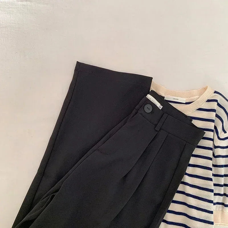 Calça de Alfaiataria Reta Cintura Alta para Escritório Lenogue