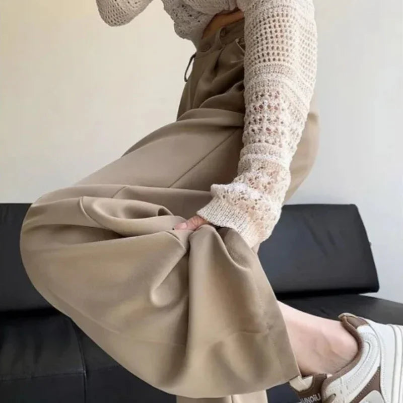 Calça de Alfaiataria Reta Cintura Alta para Escritório Lenogue