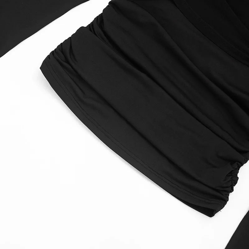 Camiseta de Tricô com Manga Longa e Gola Redonda Éclat Lenogue