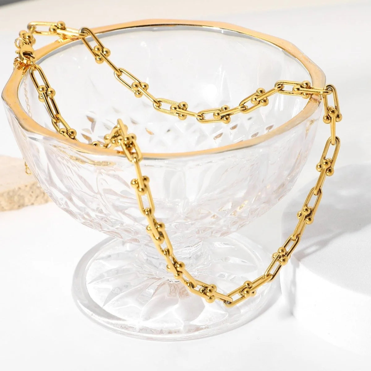 Colar Divine Elos Inspiração Entrelaçados Lenogue Ouro