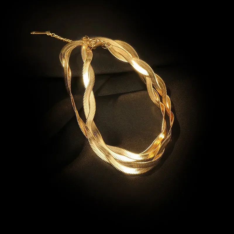 Colar Glamorous Twist Lenogue 40cm