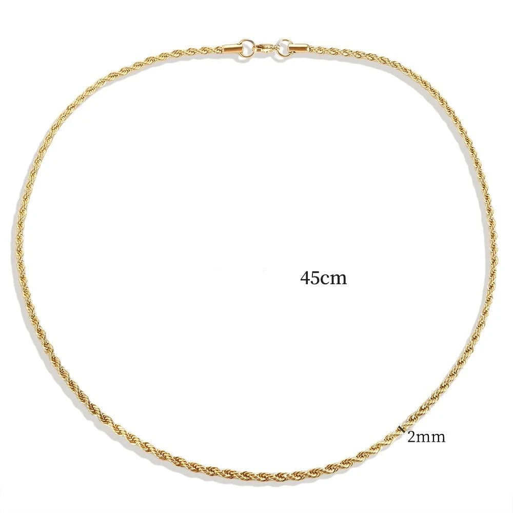 Colar Noble Cordão Baiano Fino 2mm Lenogue Ouro