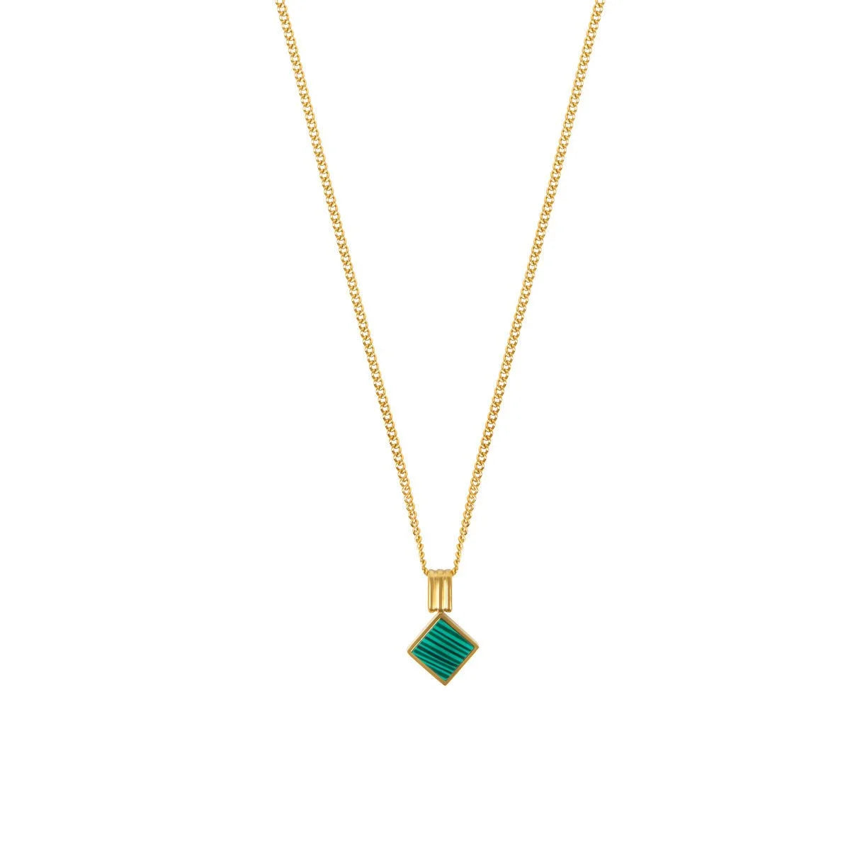 Colar Noble Geometric Minimal Lenogue Ouro