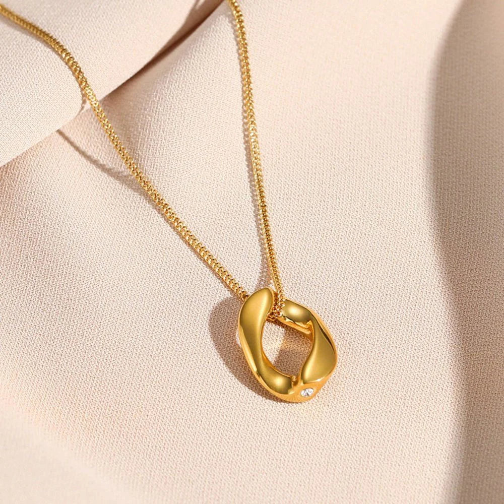 Colar Noble Pingente Elo Lenogue Ouro