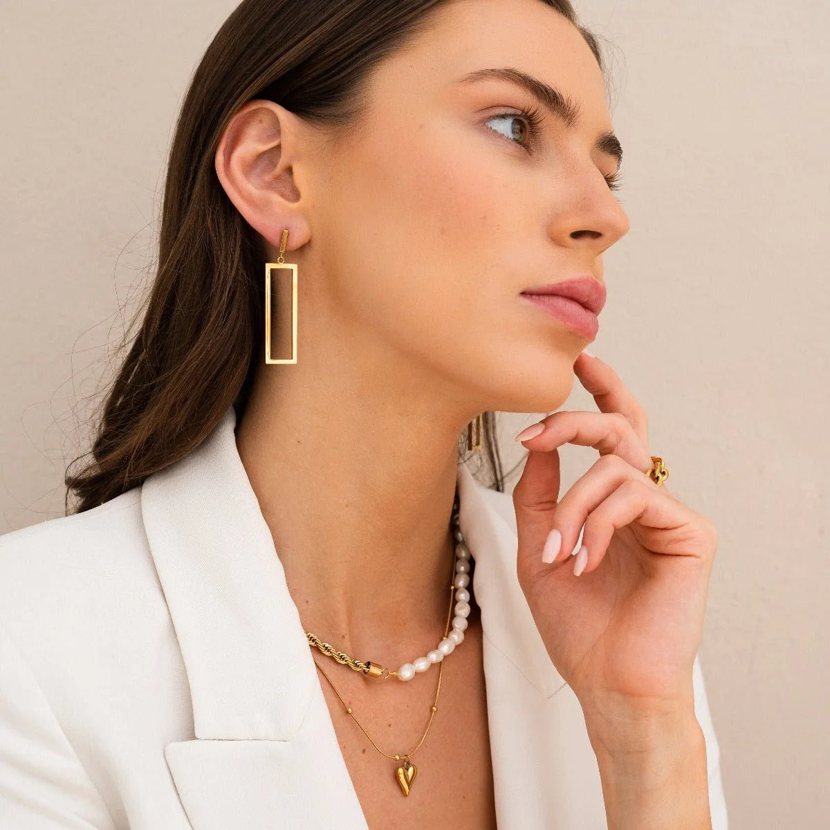 Colar Prestigious Life Love Coração Lenogue 45cm