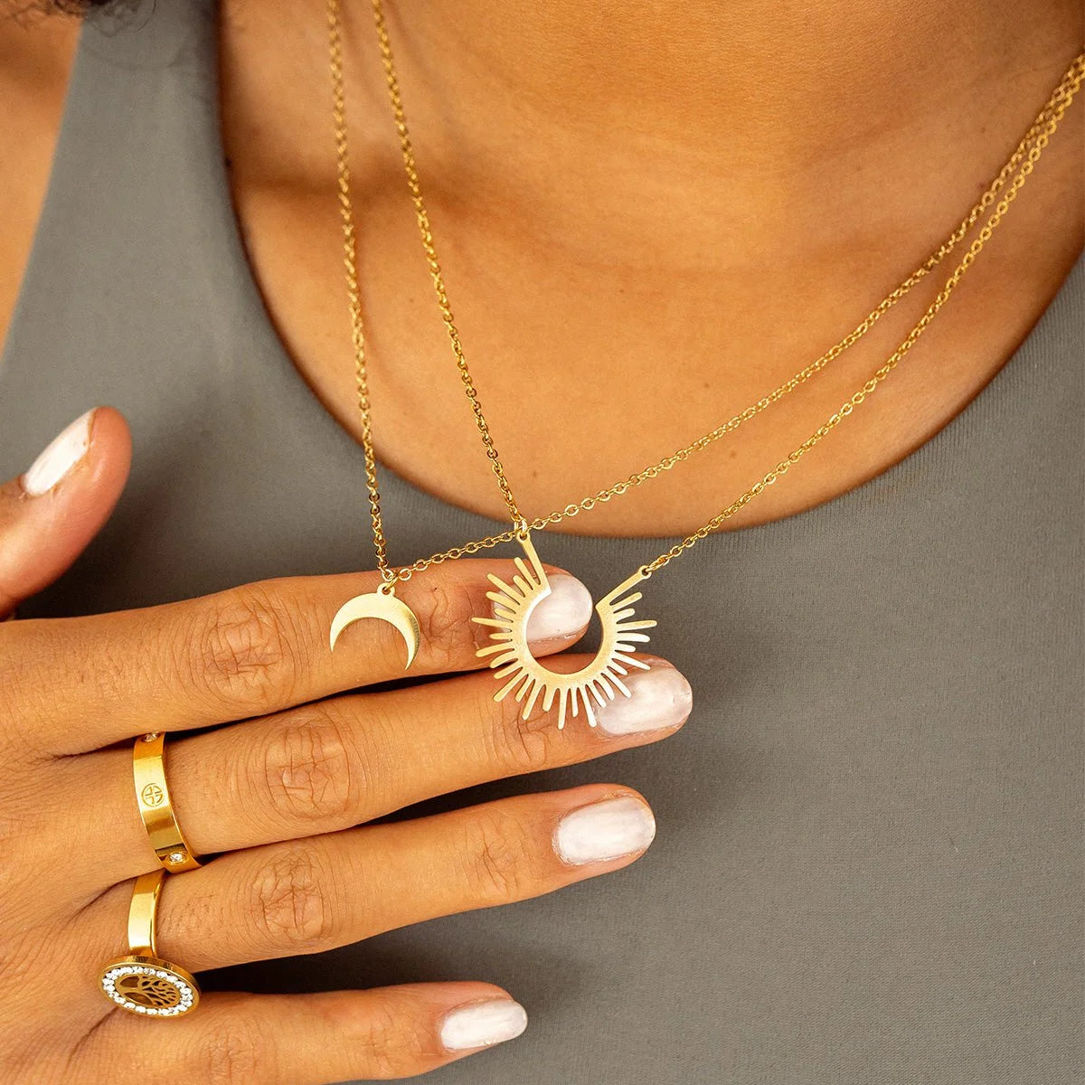 Colar Prestigious Spike Pingente Lenogue 43cm