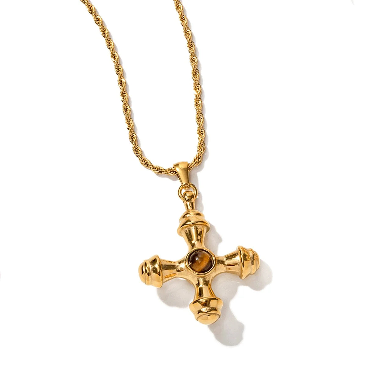 Colar Radiant Olho de Tigre Lenogue Ouro