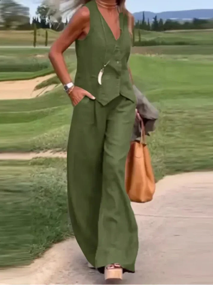 Conjunto de Alfaiataria Casual Chic para Trabalho Lenogue