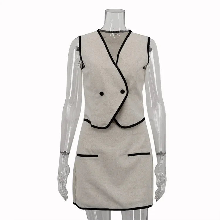 Conjunto Top Cropped e Shorts de Algodão Cintura Alta Lenogue