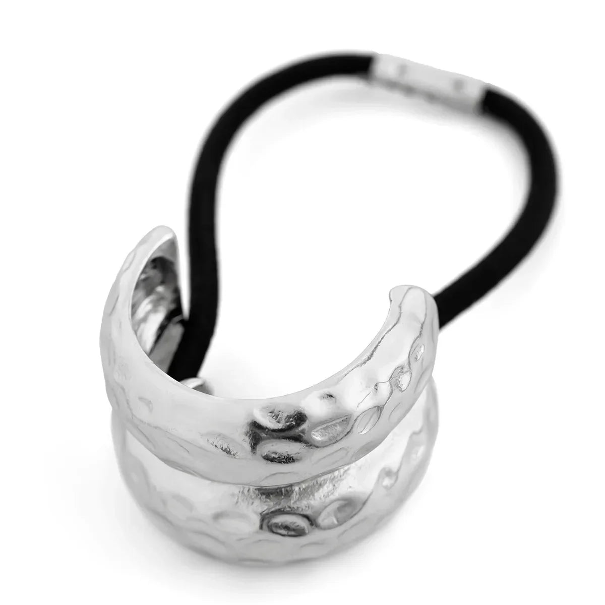 Faixa de Cabelo Prestigious Dupla Camada Metálica Elástica Lenogue Mod. d (prata)