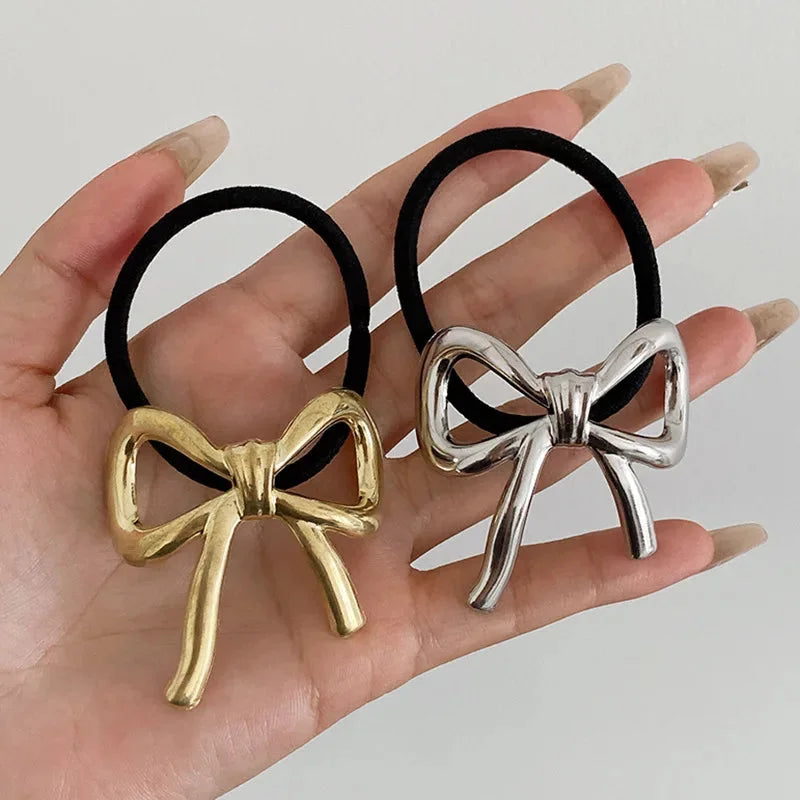 Laço de Cabelo Royal Metálico Cruzado Elástico Lenogue