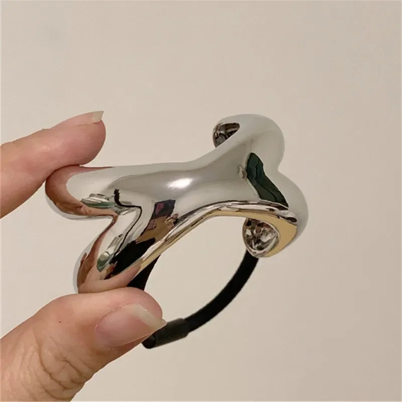 Laço de Cabelo Royal Metálico Cruzado Elástico Lenogue Mod. p