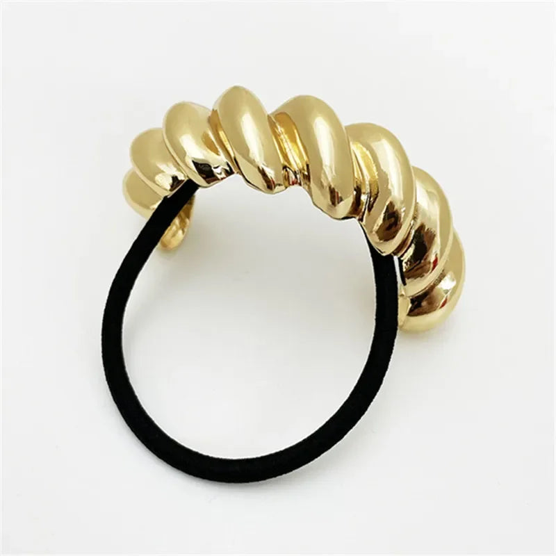 Laço de Cabelo Royal Metálico Cruzado Elástico Lenogue Mod. s