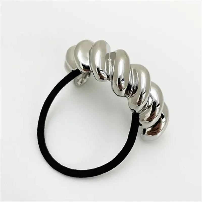 Laço de Cabelo Royal Metálico Cruzado Elástico Lenogue Mod. t