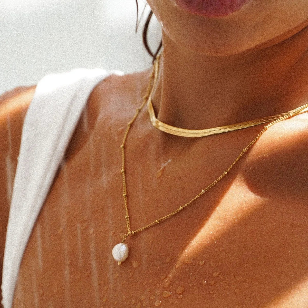 Mix Divine Shine Colar Duplo Lenogue Ouro