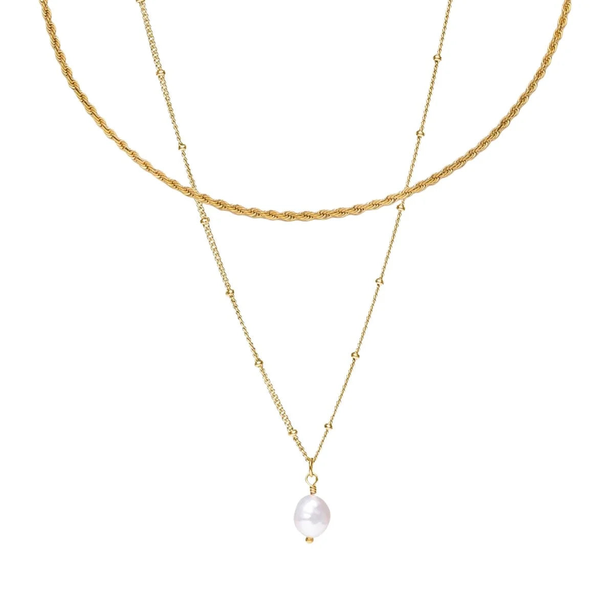 Mix Imperial Everyday Colar Duplo Lenogue Ouro
