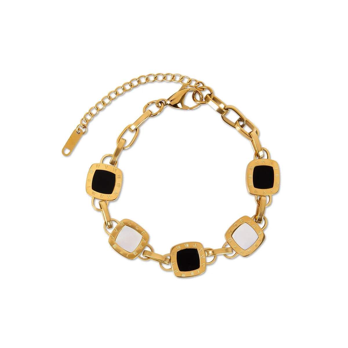 Pulseira Pure Mono Quadrada Lenogue Ouro