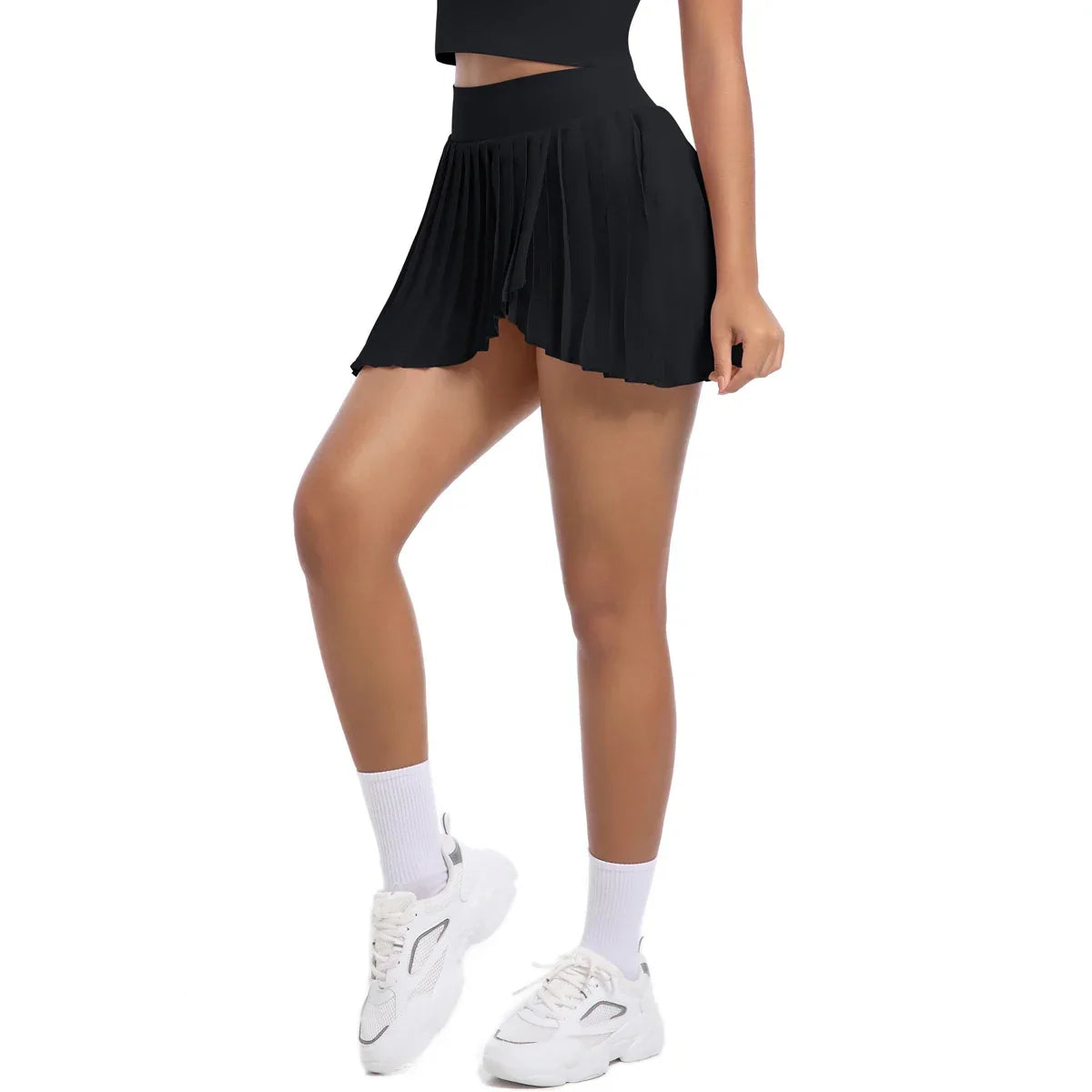 Short Saia de Nylon Tecnológico com Dupla Camada Lenogue