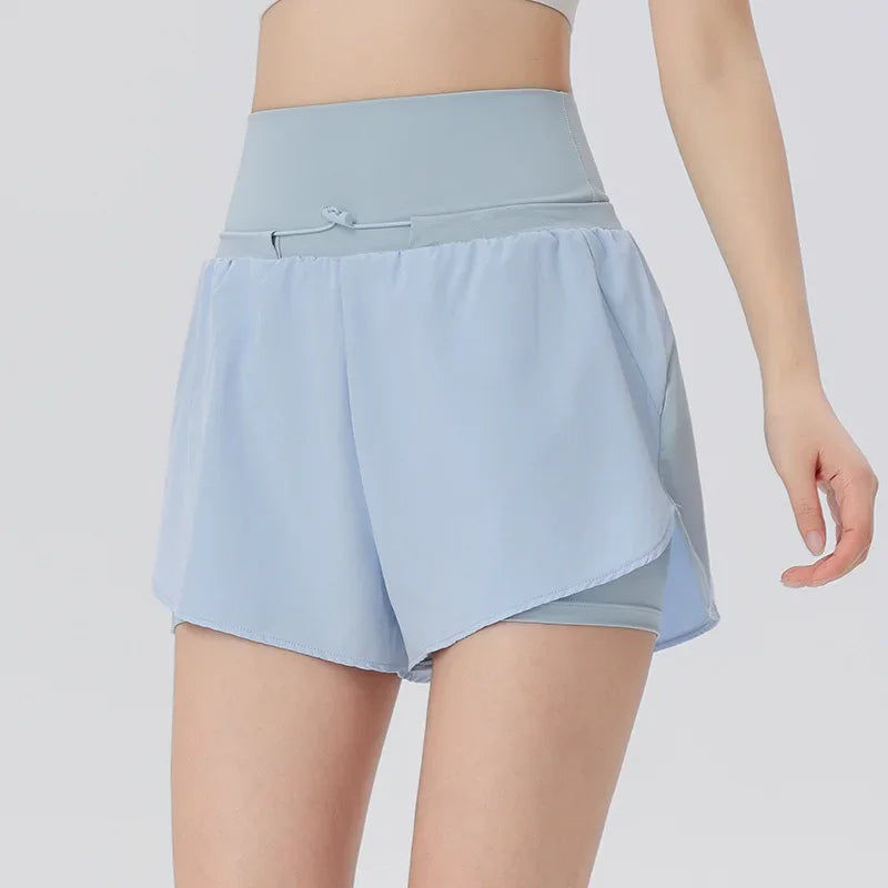 Shorts de Malha Tecnológica Secagem Rápida com Elastano Lenogue Azul / p