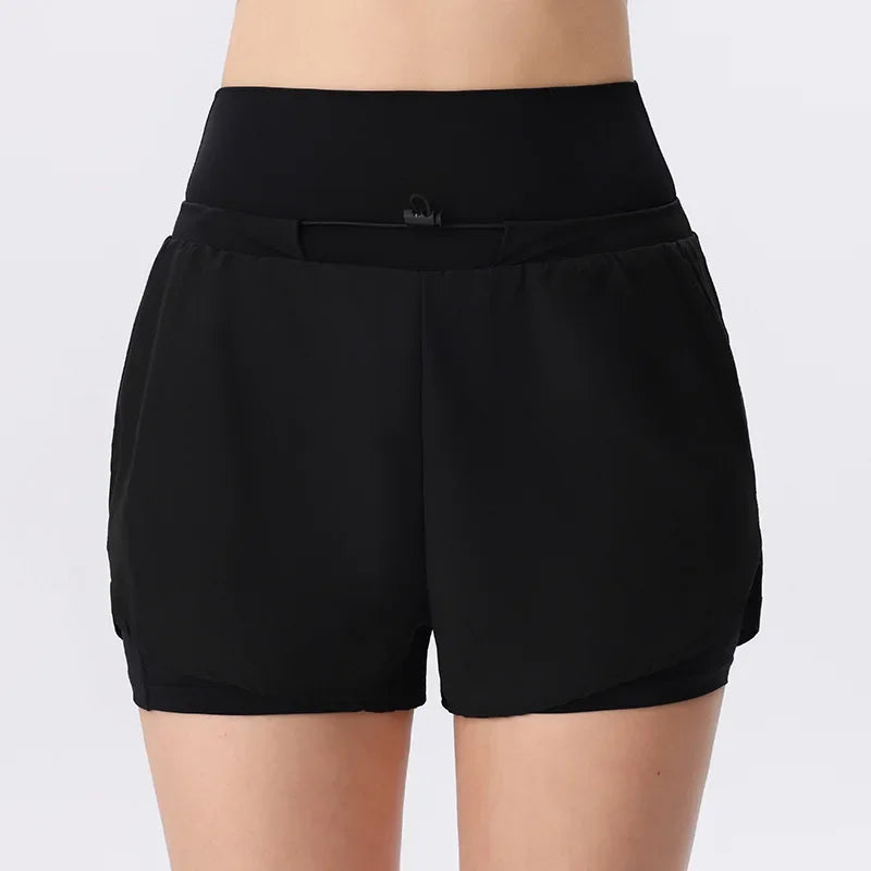 Shorts de Malha Tecnológica Secagem Rápida com Elastano Lenogue Preto / p