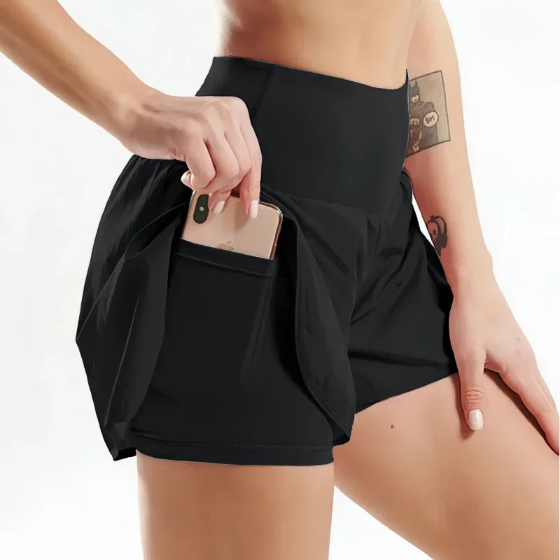 Shorts de Nylon Tecnológico Dupla Camada Secagem Rápida Lenogue