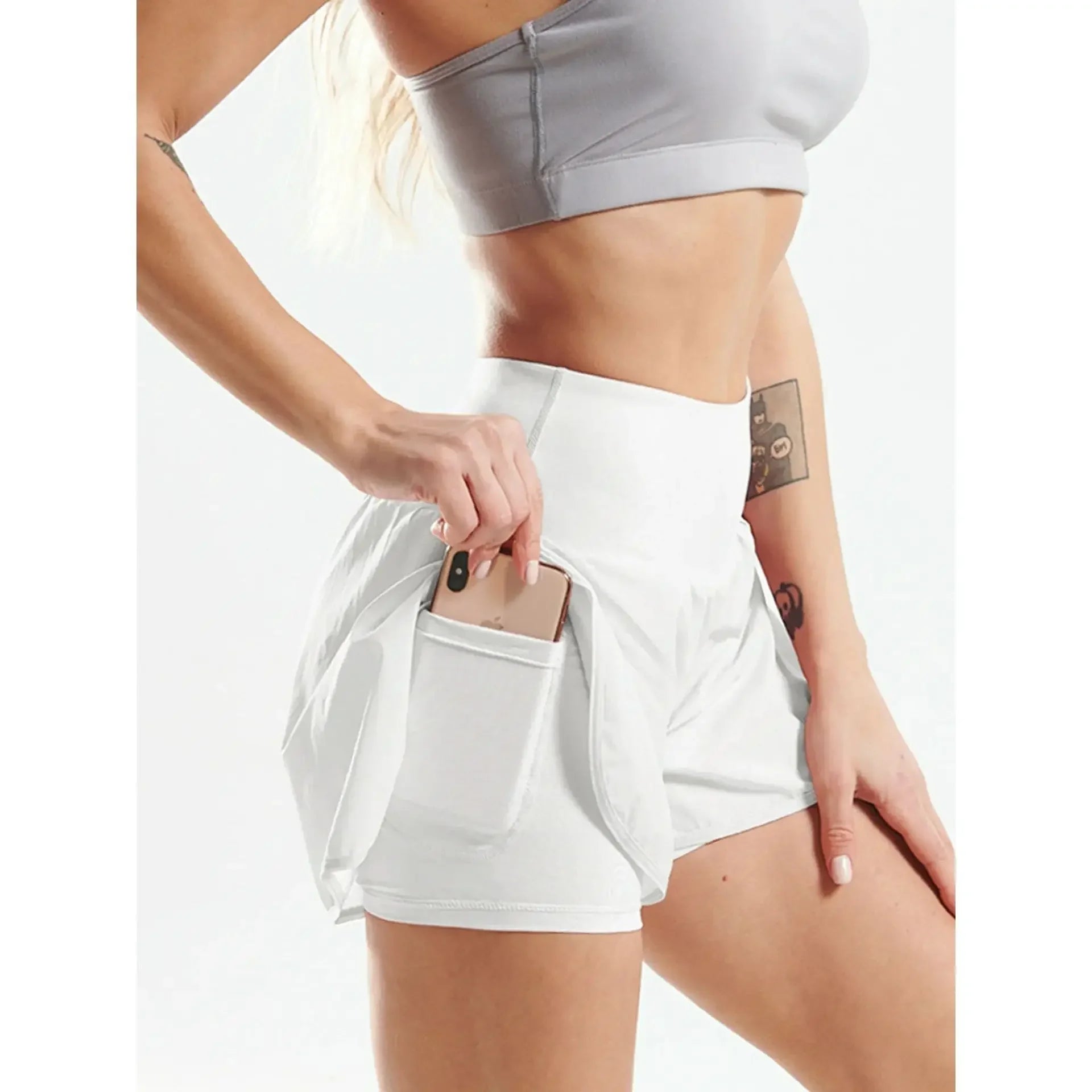 Shorts de Nylon Tecnológico Dupla Camada Secagem Rápida Lenogue