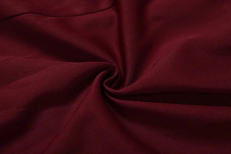 Vestido Longo Tubinho Gola Lapela Ombreiras com Zíper e Fenda Lenogue