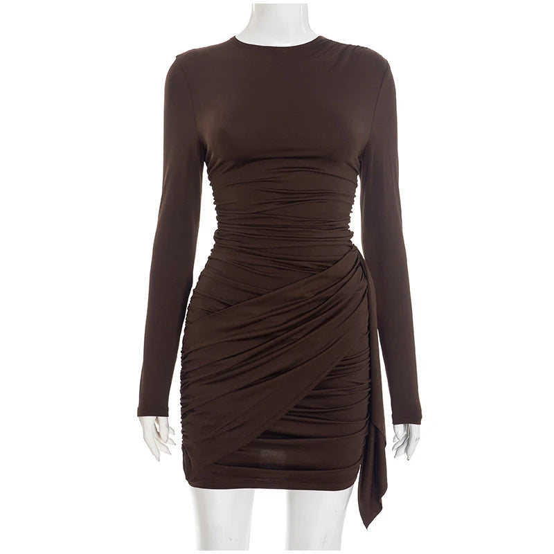 Vestido Midi com Gola Alta Allure Lenogue
