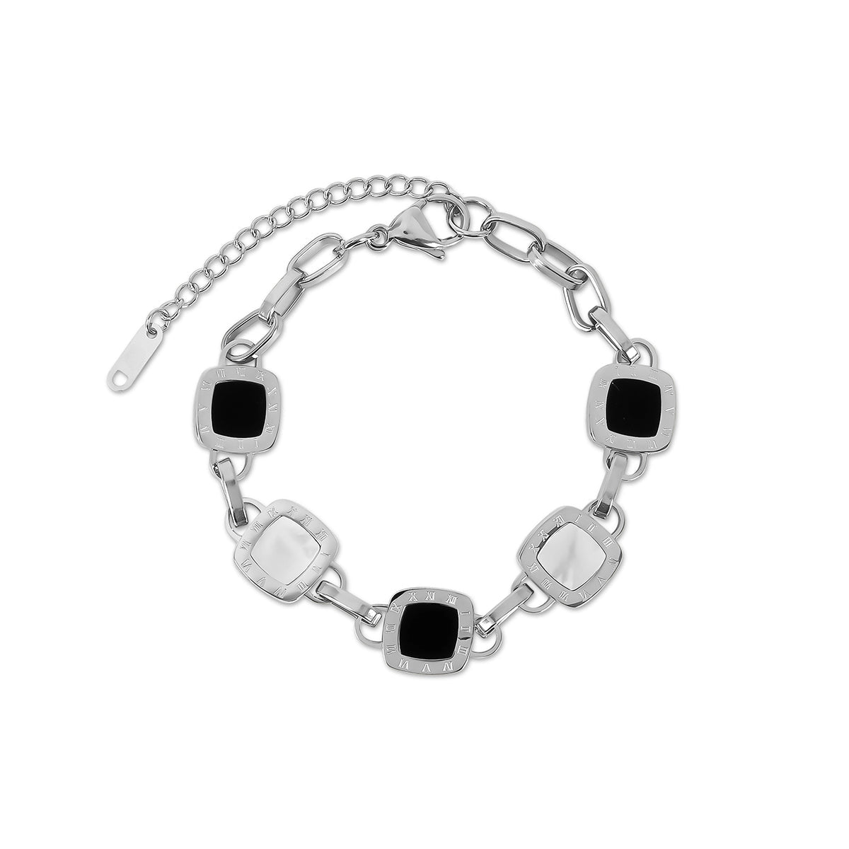 Pulseira Divine Mono Quadrada Prata Lenogue